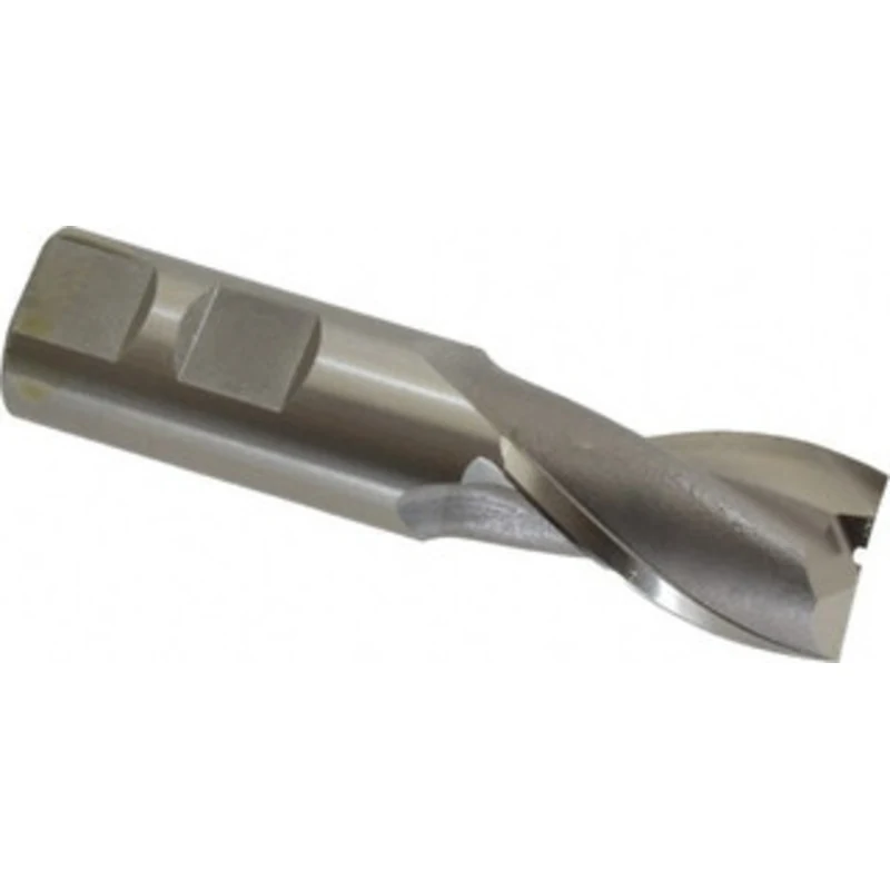 OSG 23mm, 1-1/2 LOC, 7/8 Shank Diam, 3-3/4 OAL, 2 Flute, Cobalt Square End Mill Single End, Uncoated, Spiral Flute, 3...